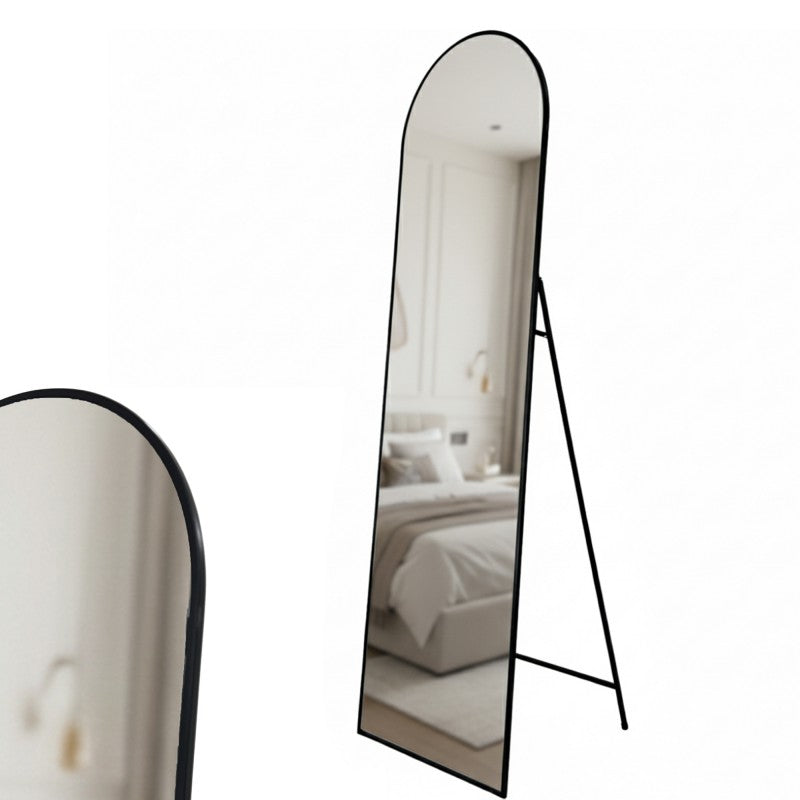 Premium Nikola Cheval Mirror – Black Frame 170cm