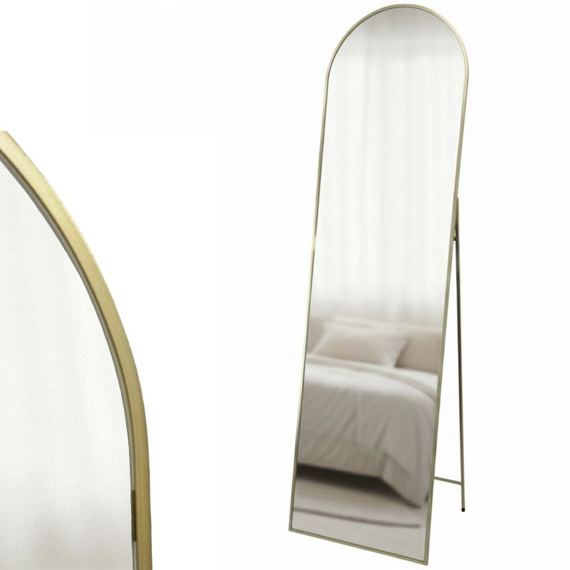 Premium Nikola Cheval Mirror – Gold Frame 170cm