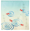 Premium Noren Door Curtain – Goldfish Light Blue 90 x 85cm