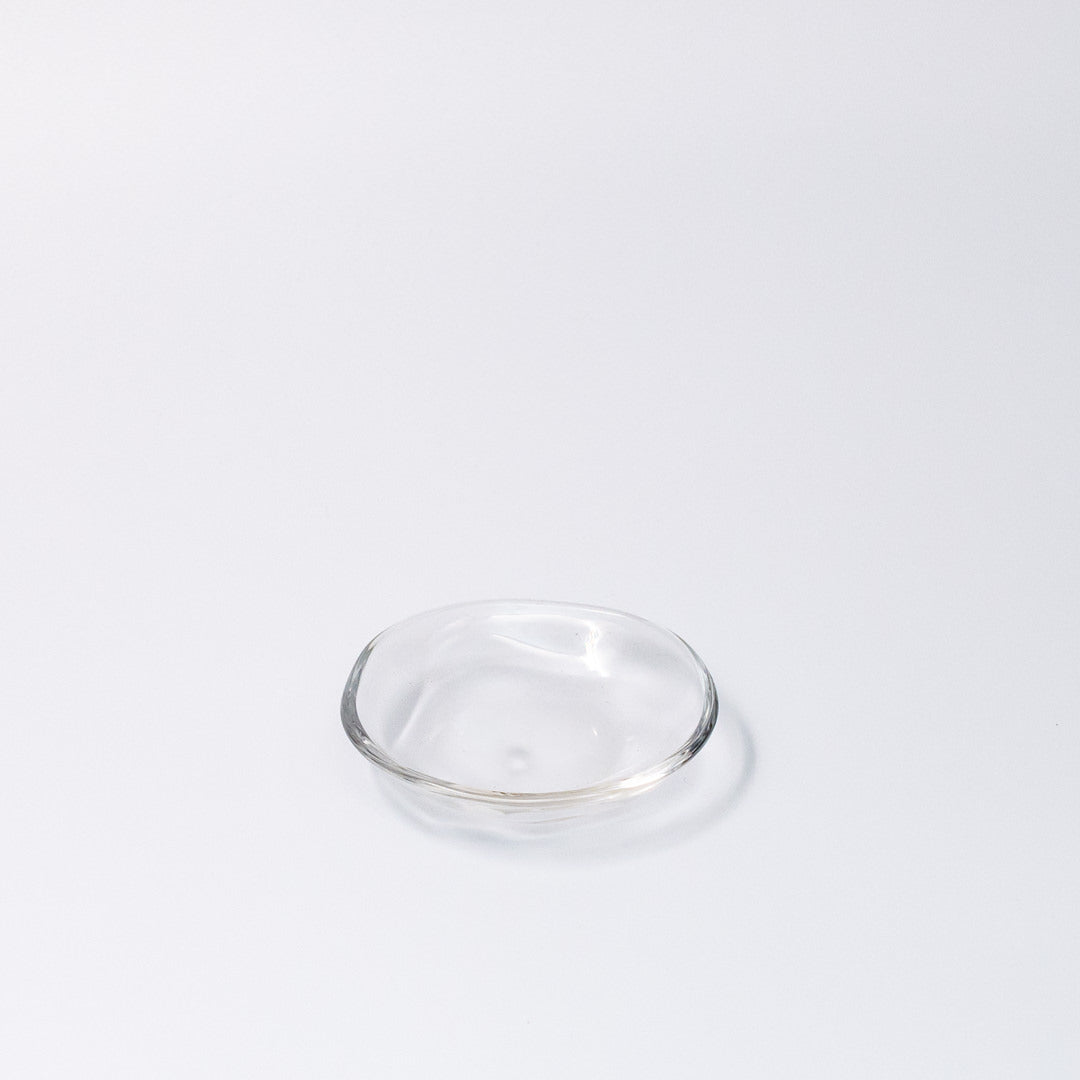 Premium 9cm Transparent Glass Small Dish Dishwasher Microwave Safe