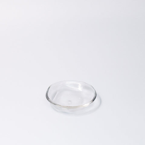 Premium 9cm Transparent Glass Small Dish Dishwasher Microwave Safe