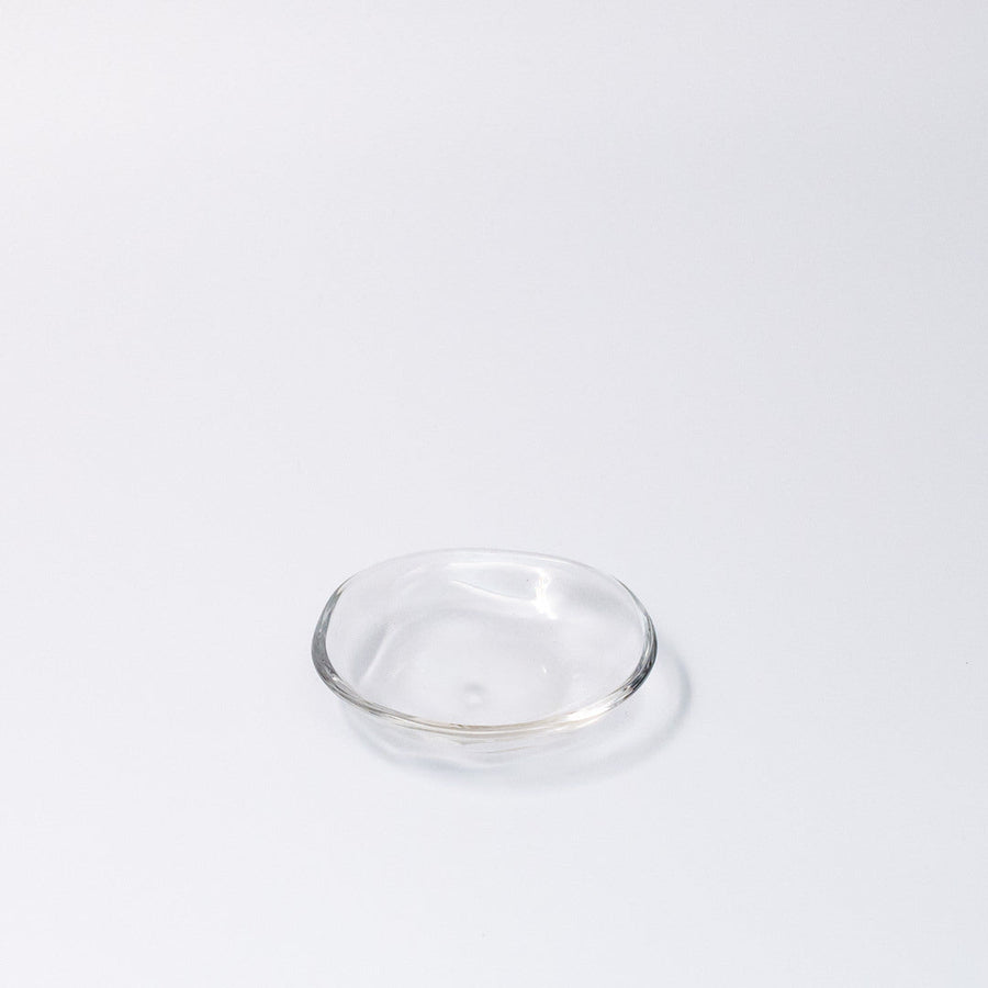 Premium 9cm Transparent Glass Small Dish Dishwasher Microwave Safe