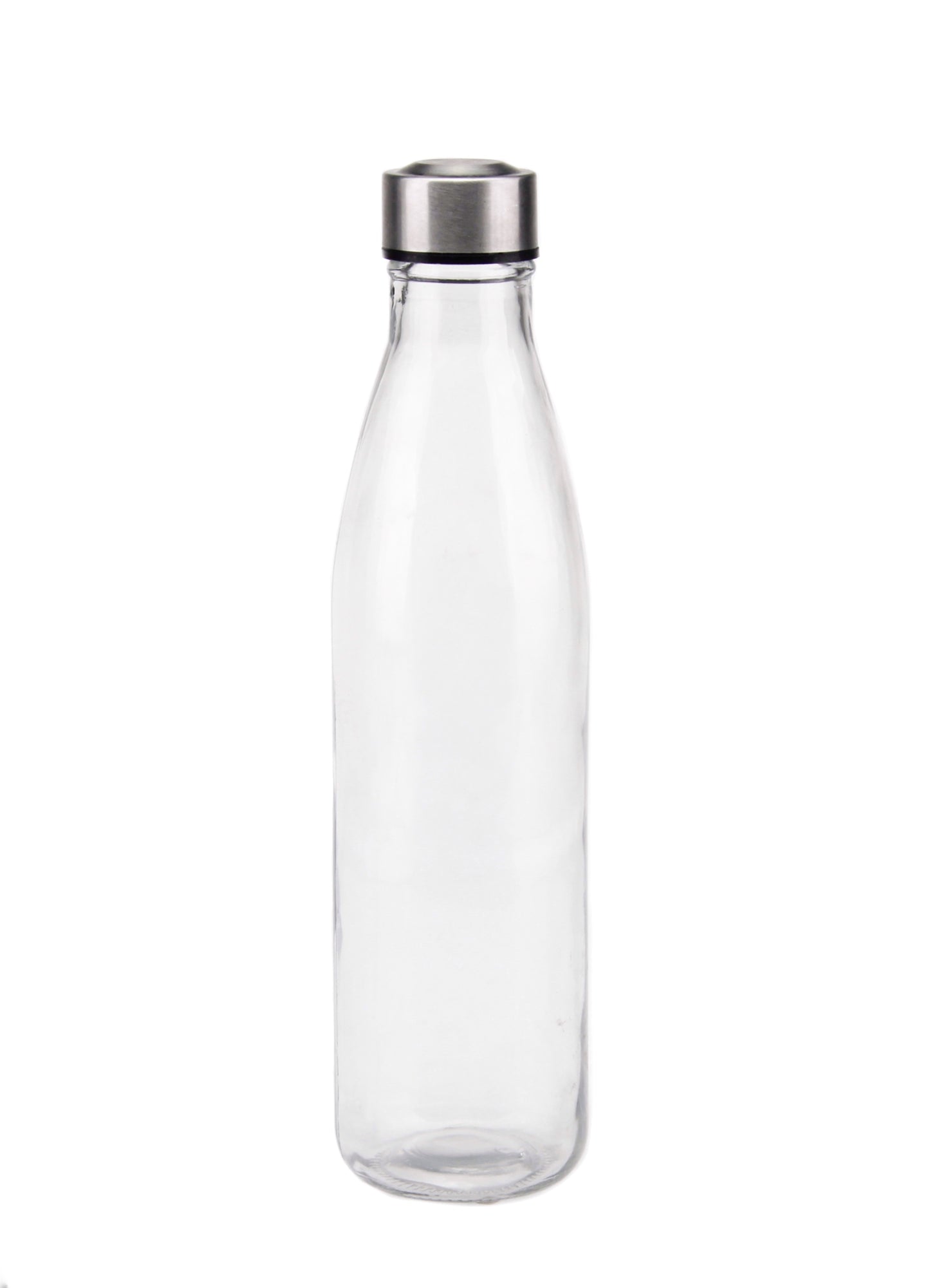 bulk 12 Clear Glass Water Bottle 1L 2 Assorted 8x31cm