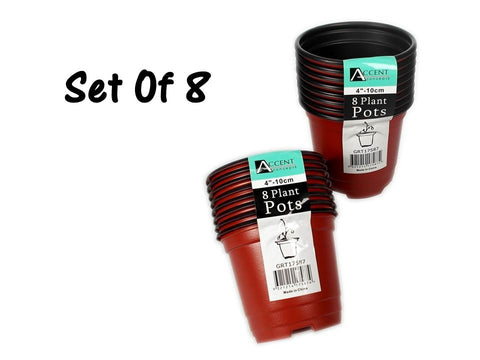 Red Mini Plastic Garden Planter Pots - 10cm, Set of 192, Versatile Home Decor - SuperSaverAU - view 1