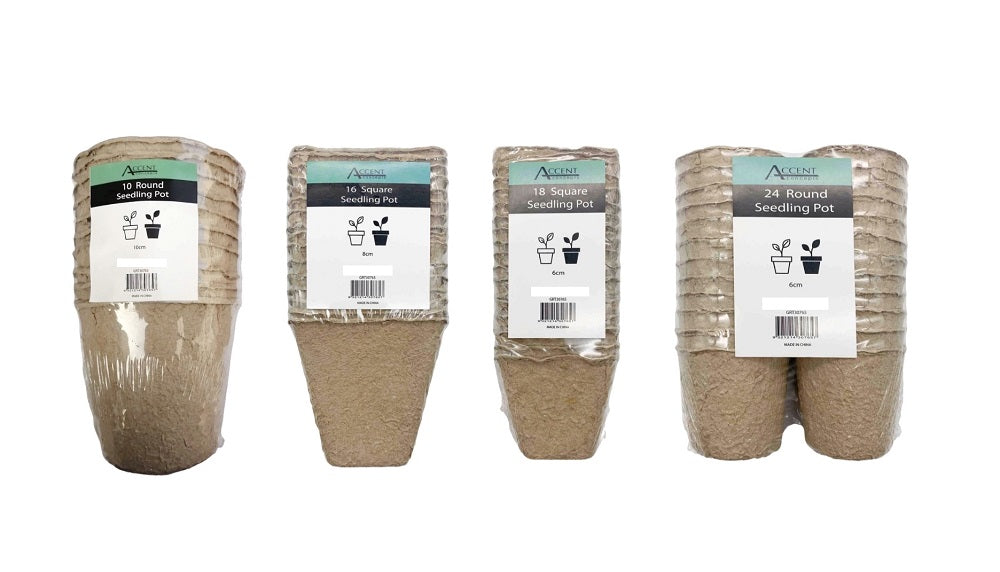 Brown Paper Seedling Pot - 408 Assorted, Casual Elegance for Home Decor - SuperSaverAU - view 1