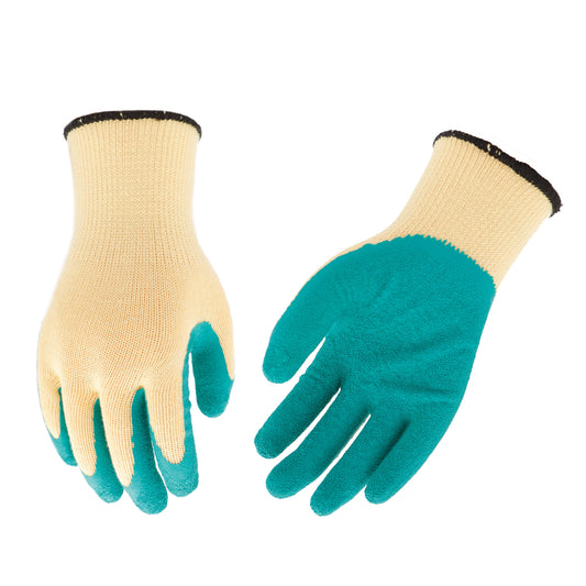 Garden Gloves Set of 24, Polyester Shell with Latex