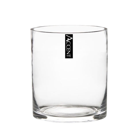 Clear Glass Cylinder Vase 16cm - Set of 12, Stylish Home Decor - SuperSaverAU - view 1