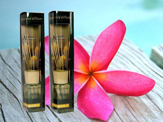 Frangipani Oil Diffuser 50ml with 8 Rattan Sticks