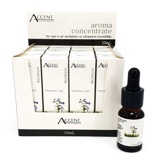 Lemongrass Sage Aroma Oil - 10ml with 12 Units