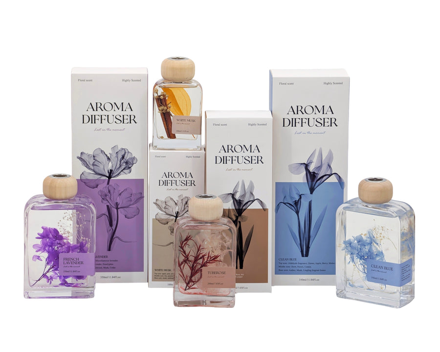 Everfloral Fragrance Diffuser 200ml - 12 Pack, Clear, Oil, 4 Assorted Scents - SuperSaverAU - view 1