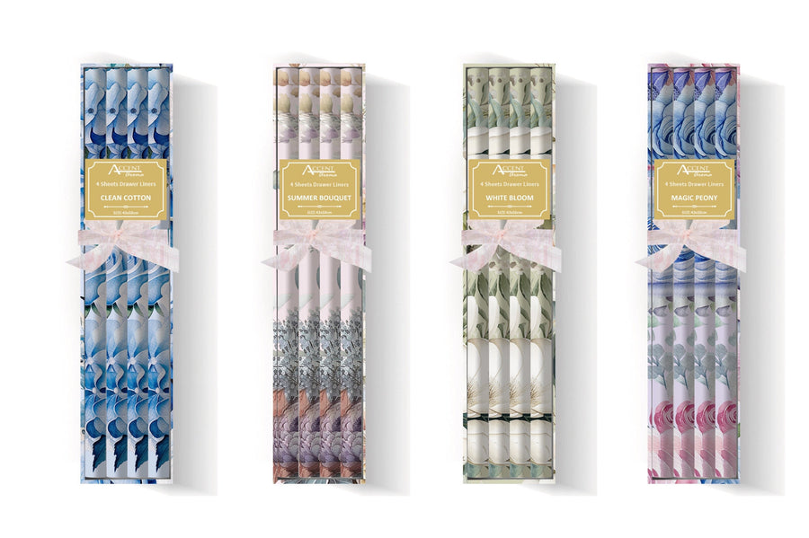 Premium Aromatic Bouquet Scented Drawer Liners – 48 Pack Fragrance Sheets