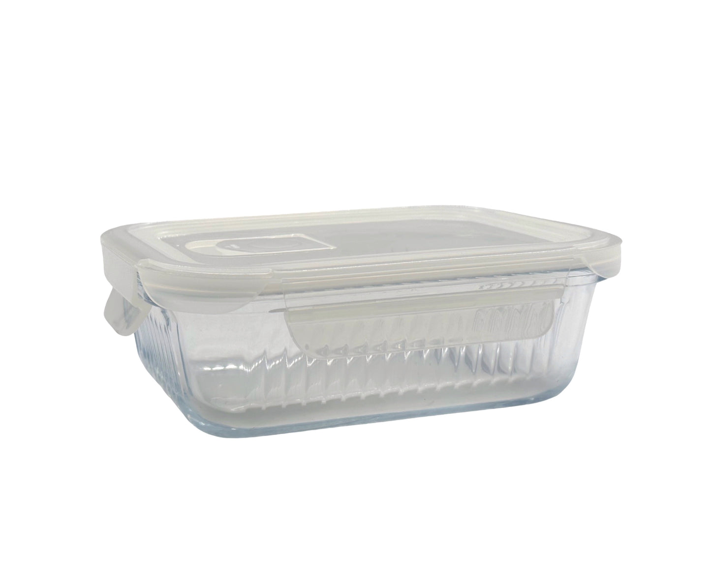 Borosilicate Glass Storage Container with Lid - 12 Pack, 640ml