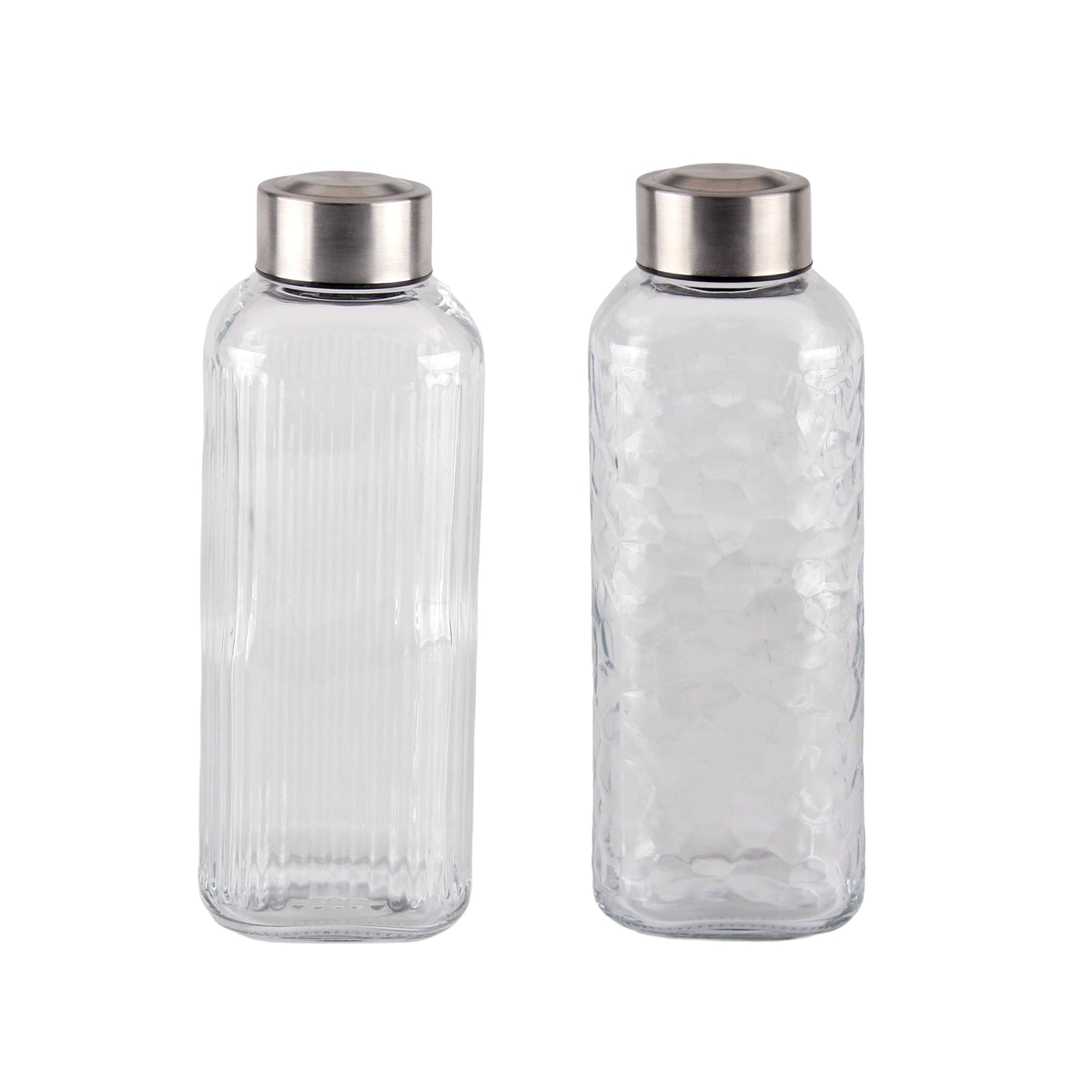 Glass Bottle with Metal Screw Lid 750ml Assort - 24 Pack, 8x21cm - SuperSaverAU - view 1