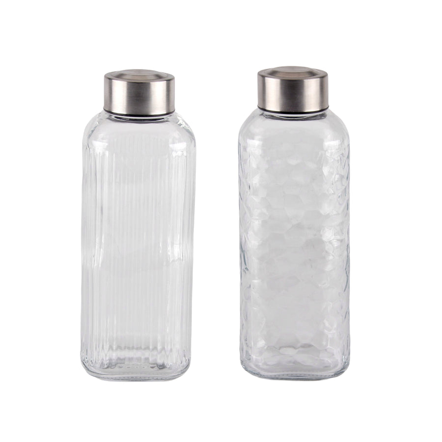 Glass Bottle with Metal Screw Lid 750ml Assort - 24 Pack, 8x21cm - SuperSaverAU - view 1