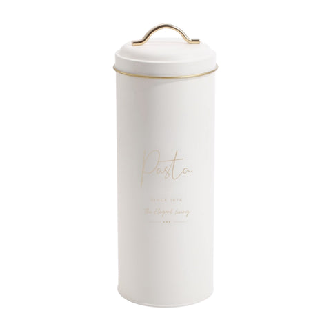 Elegant Living Pasta Canister - 33cm, White