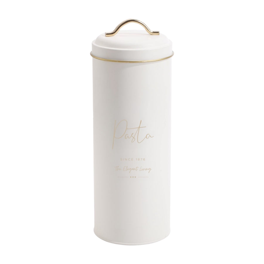 Elegant Living Pasta Canister - 33cm, White