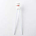 Premium Maneki Lucky Cat Trainer Chopsticks Dishwasher Safe - White