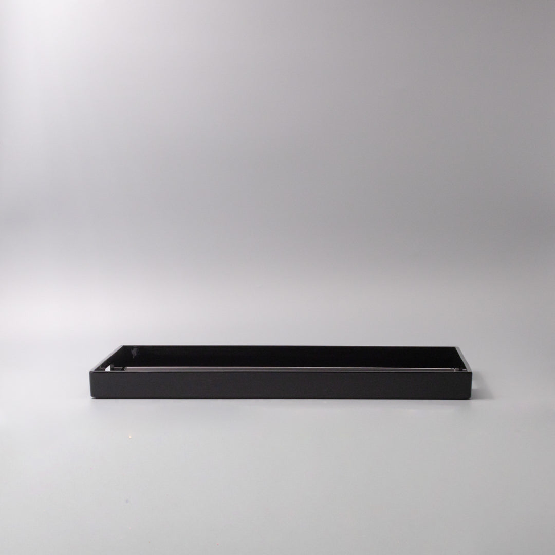 Premium Rectangular Black Lacquerware Tray – 42cm Serving Tray