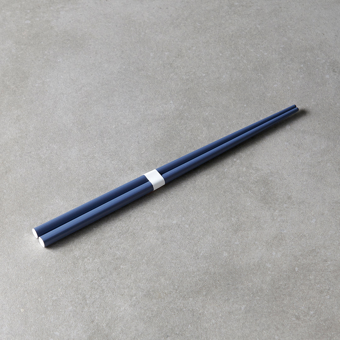 Premium Navy White Lacquered Chopsticks Dishwasher Microwave Safe