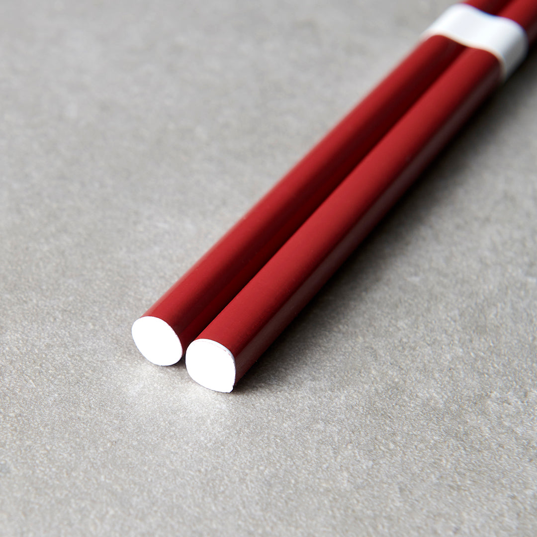 Premium Red White Lacquered Chopsticks Dishwasher Microwave Safe