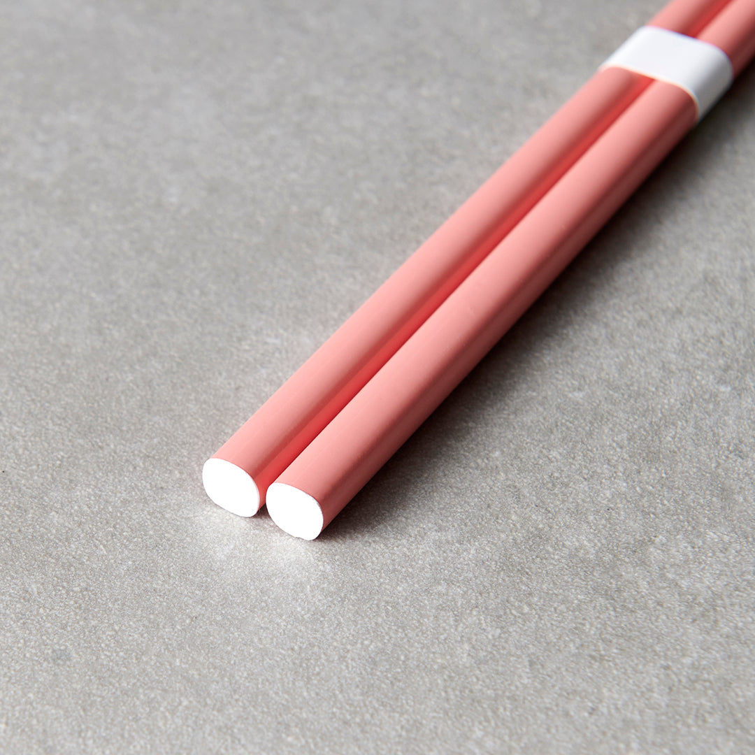 Premium Pink White Lacquered Chopsticks Dishwasher Microwave Safe