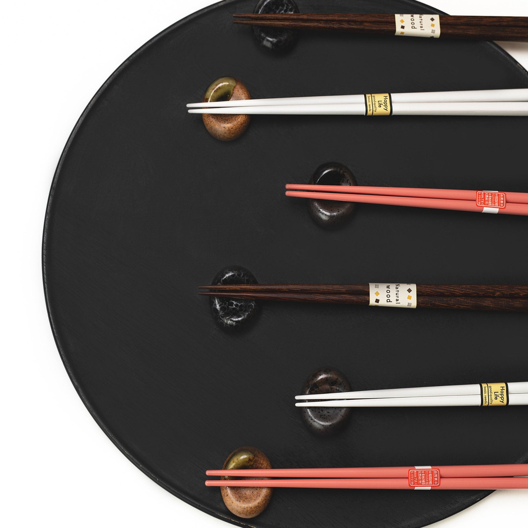 Premium Pink White Lacquered Chopsticks Dishwasher Microwave Safe