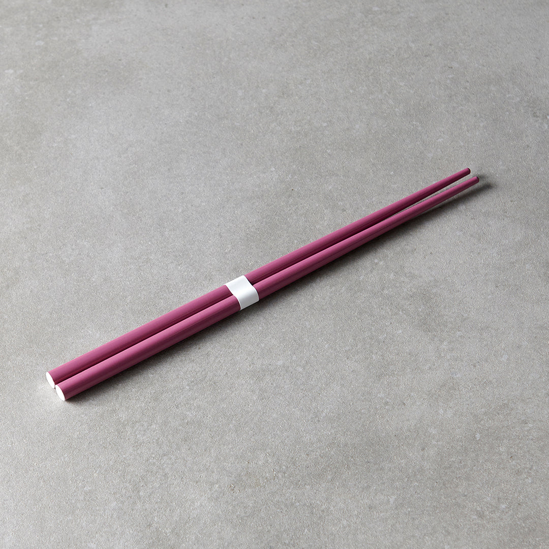 Premium Plum White Lacquered Chopsticks Dishwasher Microwave Safe
