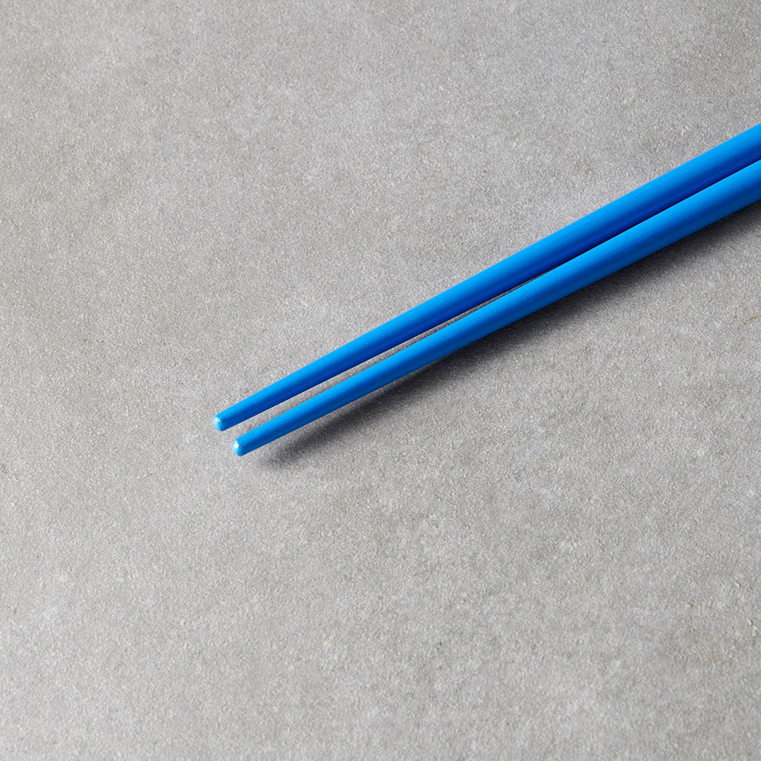 Premium Royal Blue White Lacquered Chopsticks Dishwasher Microwave Safe