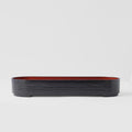 Premium Red Oval 3 Section Bento Dish Dishwasher Microwave Safe