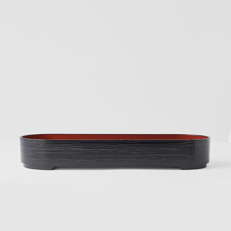 Premium Red Oval 3 Section Bento Dish Dishwasher Microwave Safe