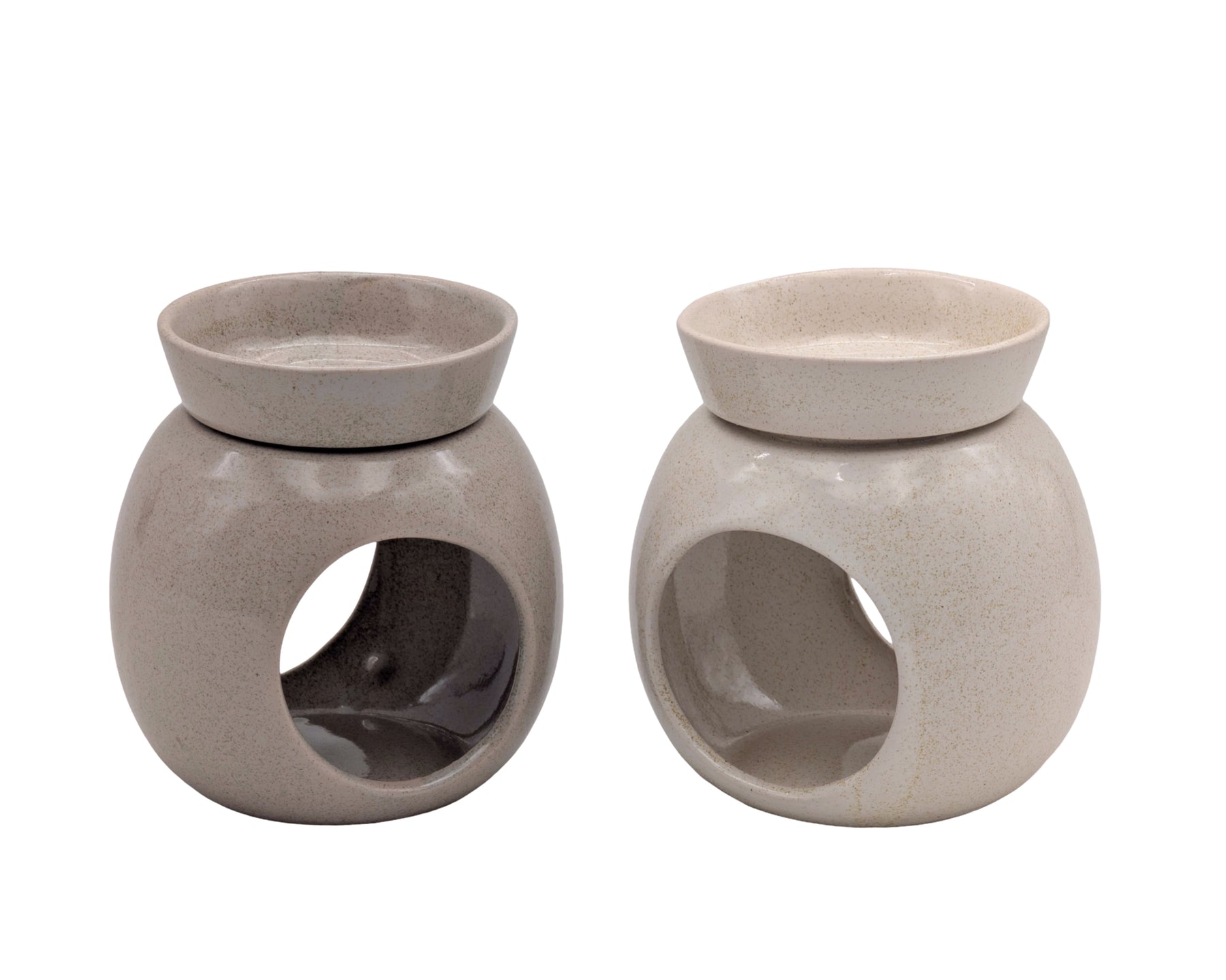 Premium Ceramic Round Oil Burners – 24 Pack, 2 Assorted Colours