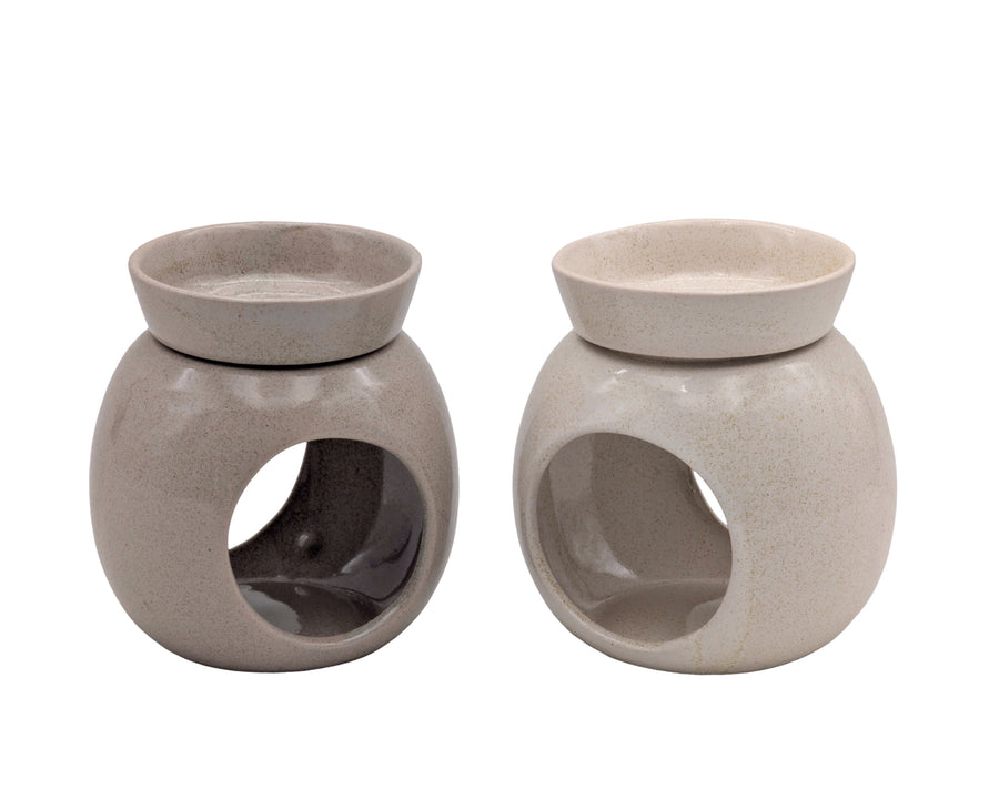 Premium Ceramic Round Oil Burners – 24 Pack, 2 Assorted Colours