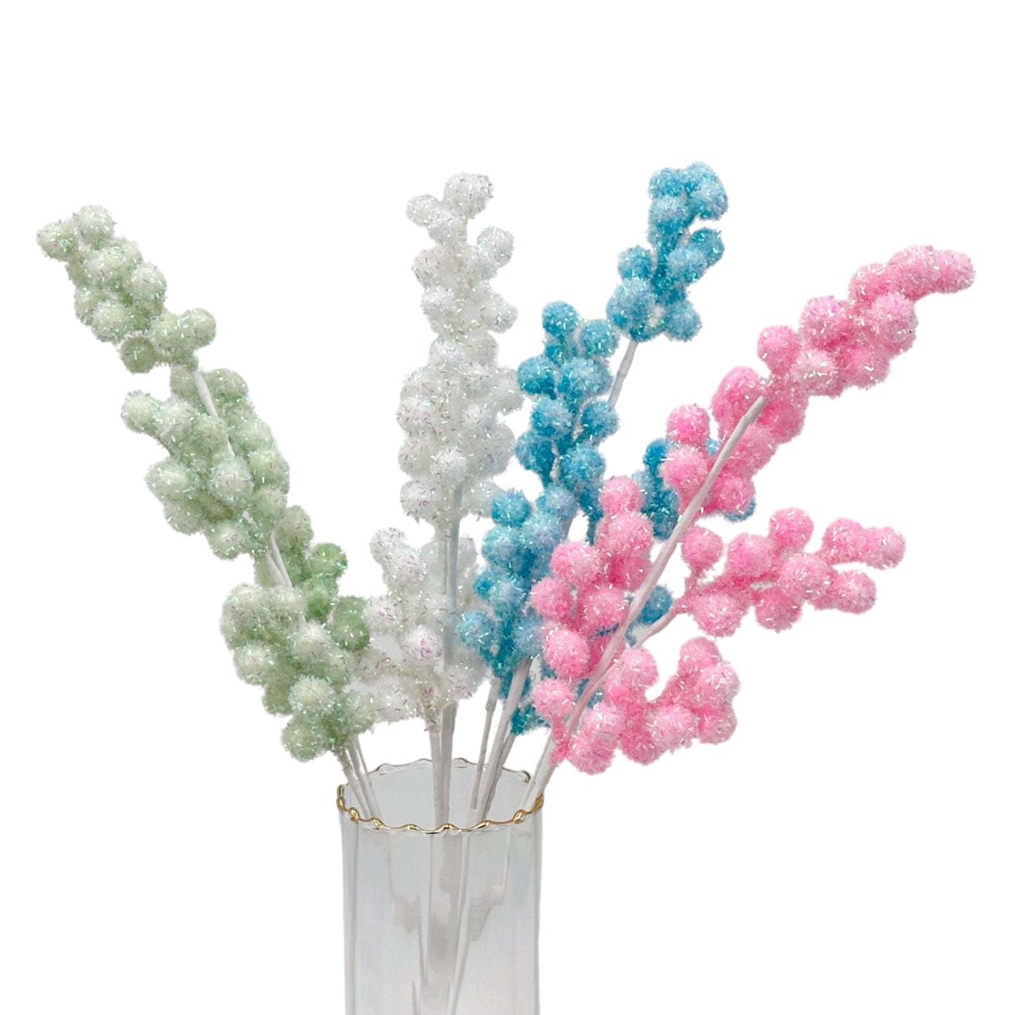 Candy Berry Spray 24 Assorted - 5x60cm Realistic Foliage for Home Decor