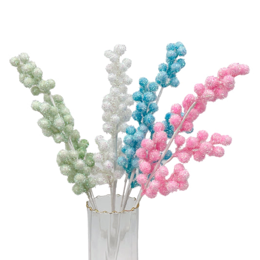 Candy Berry Spray 24 Assorted - 5x60cm Realistic Foliage for Home Decor
