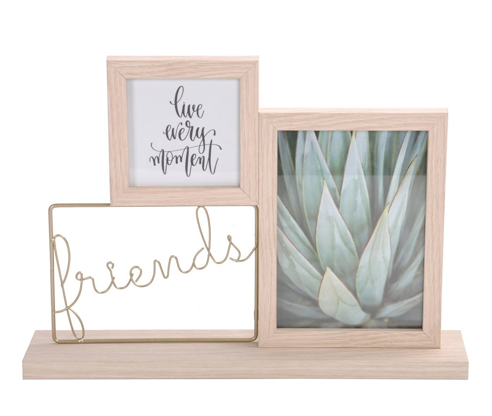 Friends Memories w Glass Front Photo Frame 36x25cm