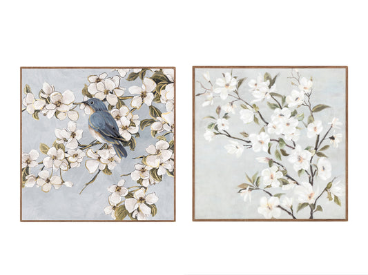 Set 2 Blossom Wall Art Assort 30cm