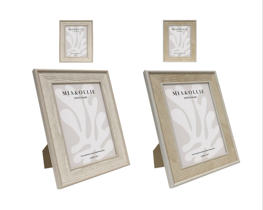 Set 2 Photo Frame Lisa '5x7in" Assort 18cm