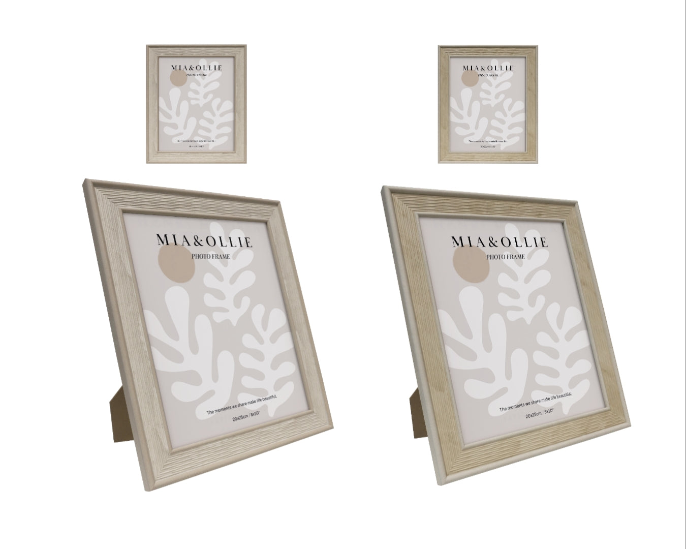 Set 2 Photo Frame Lisa '8x10in' Assort 25cm