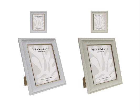 Set 2 Photo Frame Sara '5x7in" Assort 18cm