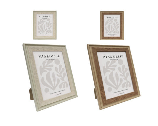 Set 2 Photo Frame Elise '6x8in' Assort 20cm
