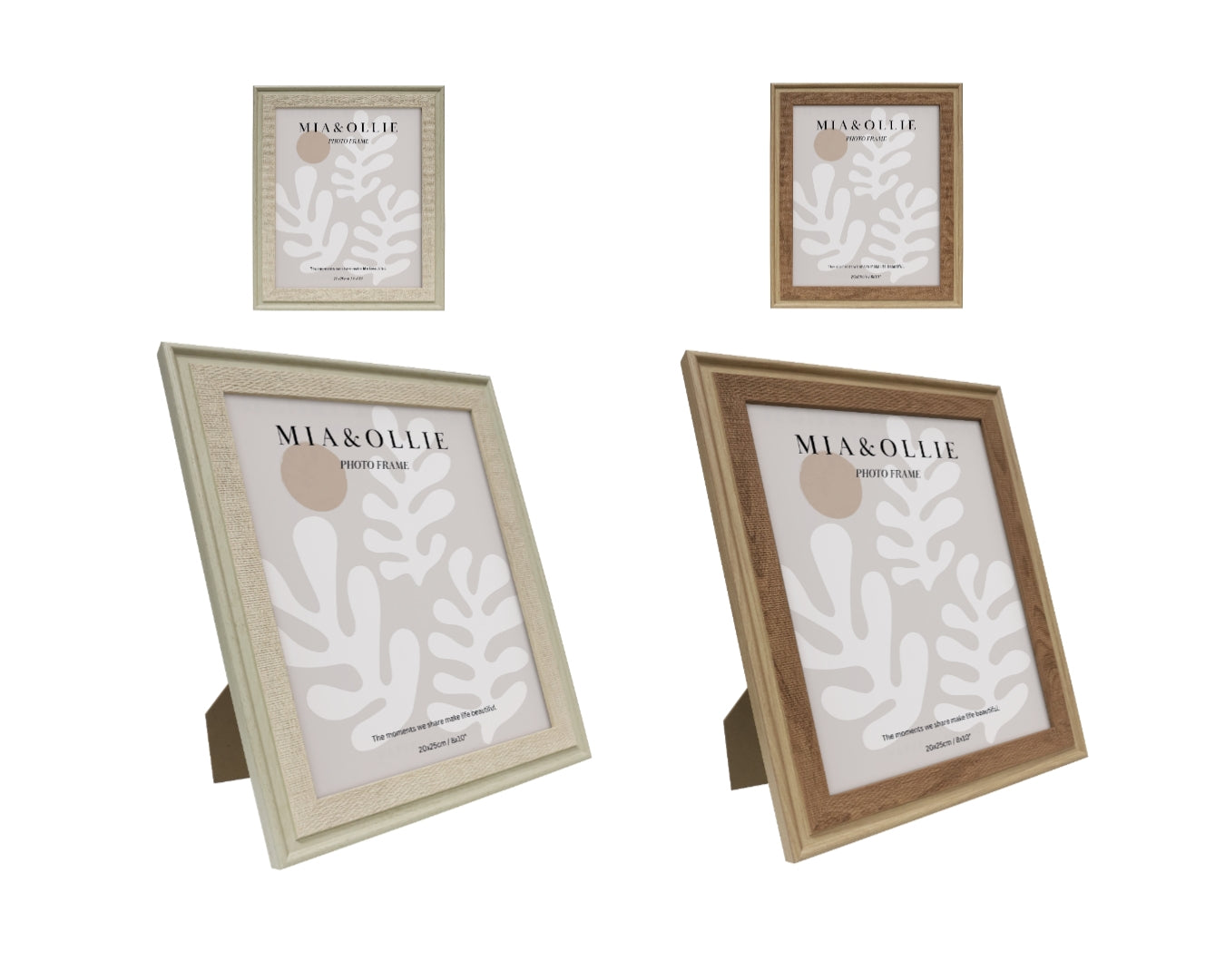 Set 2 Photo Frame Elise '8x10in' Assort 25cm