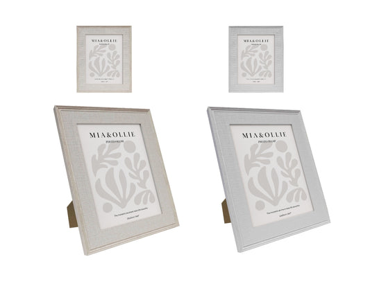 Set 2 Photo Frame Bella '6x8in' Assort 20cm