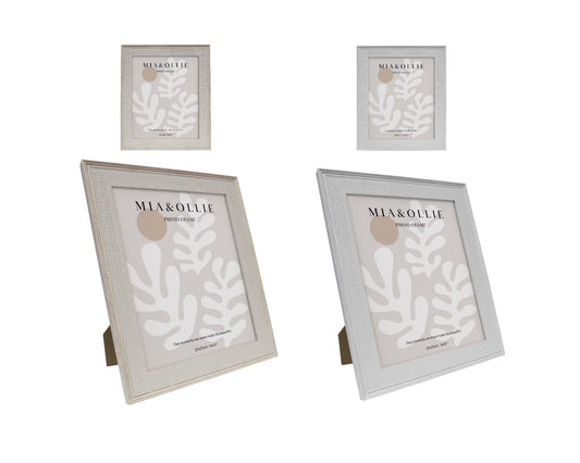 Set 2 Photo Frame Bella '8x10in' Assort 25cm