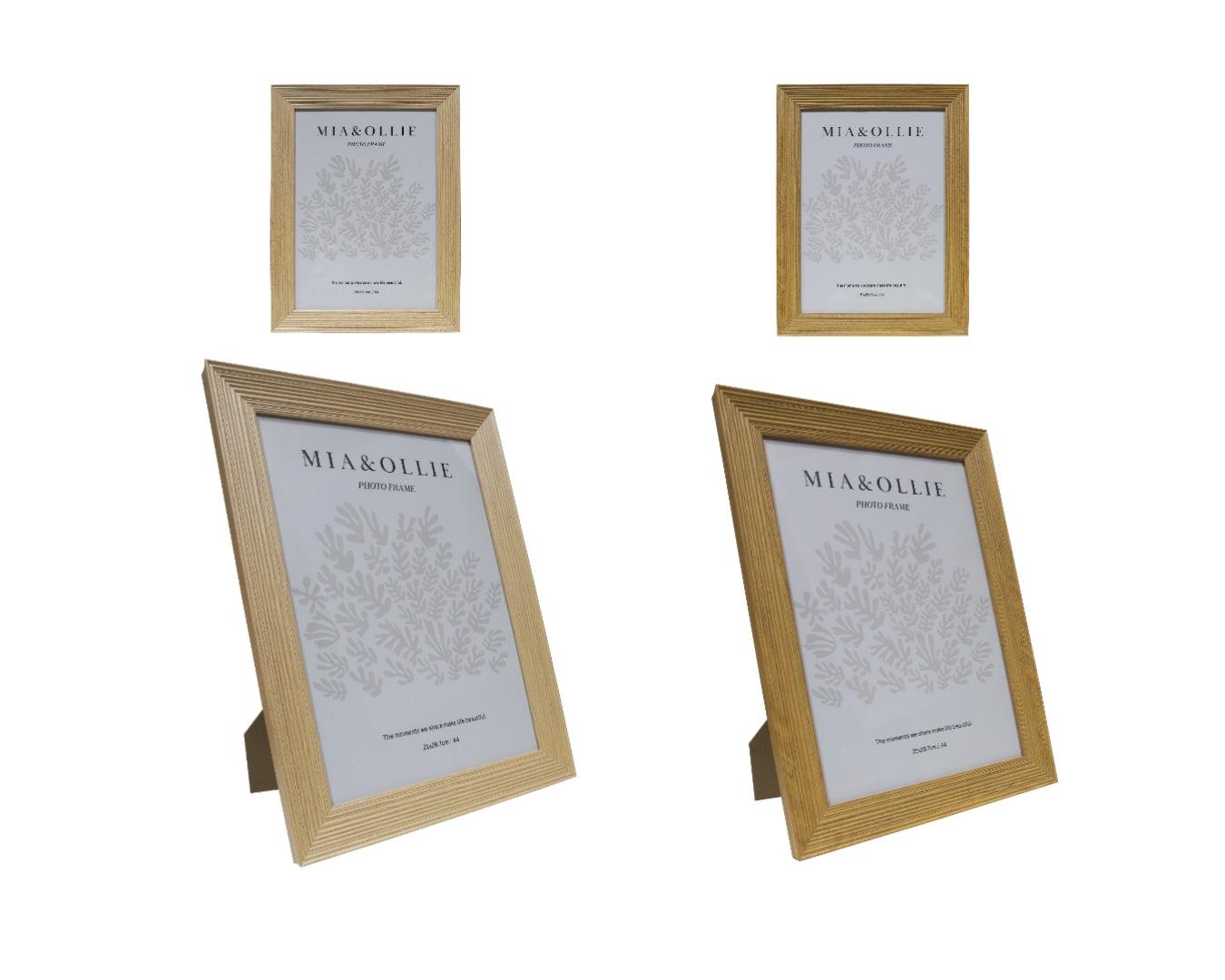Oak Set of 2 Photo Frames A4 Size - 21x29cm