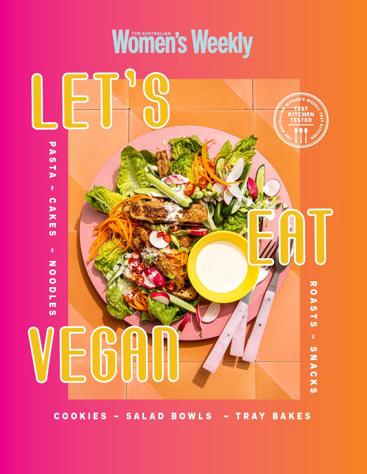 The Australian Women's Weekly Let's Eat Vegan Hardcover Cookbook, 184 Pages