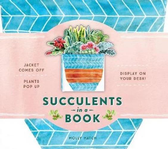 UpLifting Editions Book with Pop-Up Succulents & Cacti Display - Jacket