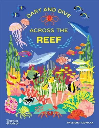 Vassiliki Tzomaka's Dart and Dive across the Reef, 56 Pages, Marine Life Exploration