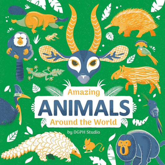 DGPH Studio Amazing Animals Around the World Book, 64 Pages, Unique Design