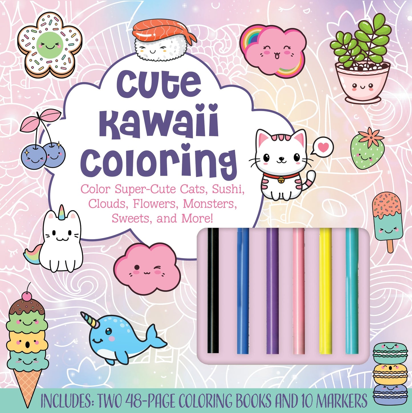 Cute Kawaii Coloring Kit: Activity Set