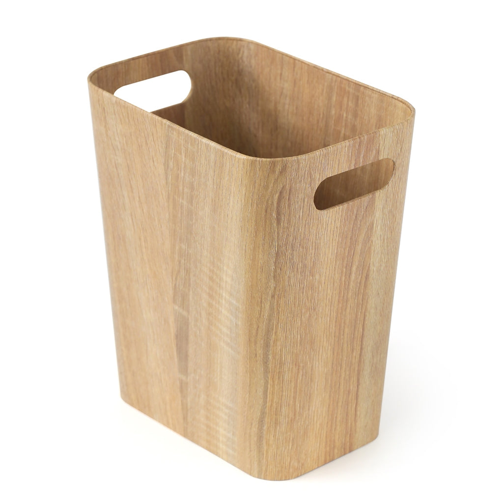 Woodgrain Look Narrow Storage Bin 30cm - Vintage Style, Set of 6 - SuperSaverAU - view 1